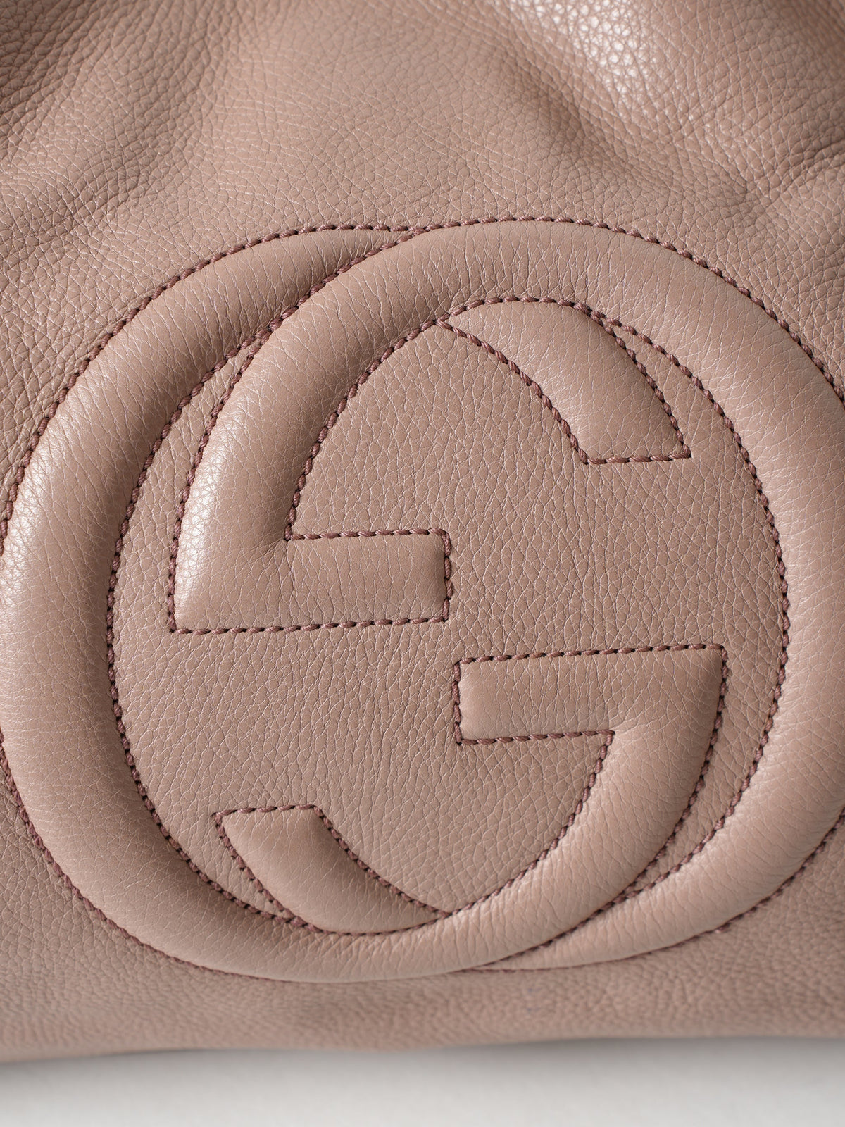 Gucci Old Rose Leather Soho Tote Bag