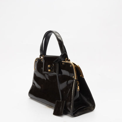 Yves Saint Laurent Black Uptown Satchel