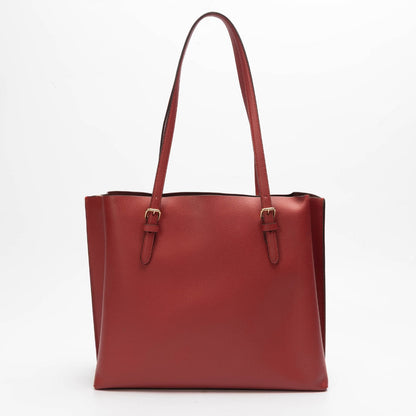 Coach Red Mollie Tote Bag