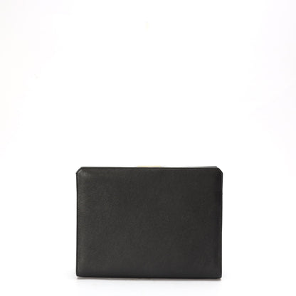Salvatore Ferragamo Black Diana clutch