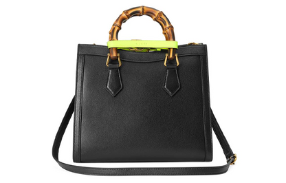 (WMNS) GUCCI Leather Diana Bamboo Knot Single-Shoulder Bag Small Black 660195-17QDT-1175