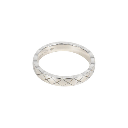 Chanel Diamond Quilted Ring - 6