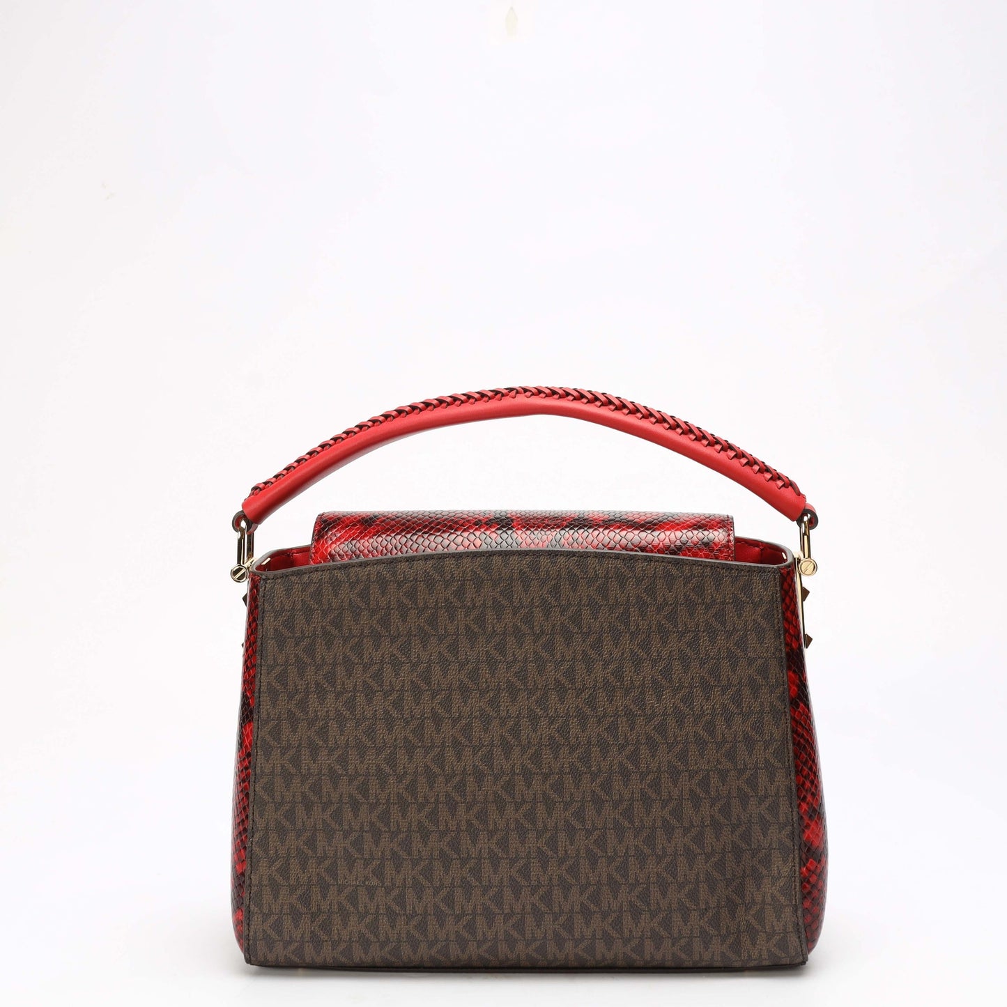 Michael Kors Karlie Logo Embossed Convertible Satchel