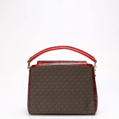 Michael Kors Karlie Logo Embossed Convertible Satchel