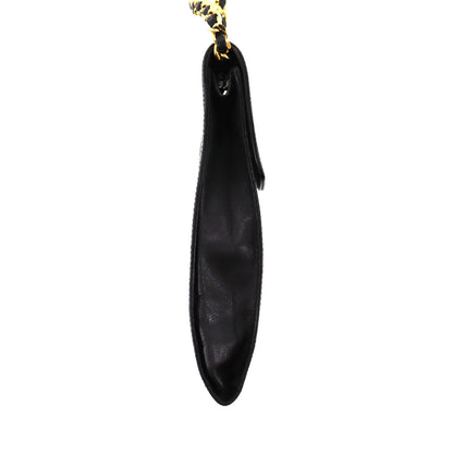 CHANEL Shoulder Pouch Bag Caviar Skin Leather #AH602