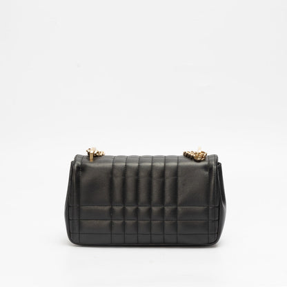 Burberry Black Quilted Leather Small Lola Crossbody Bag