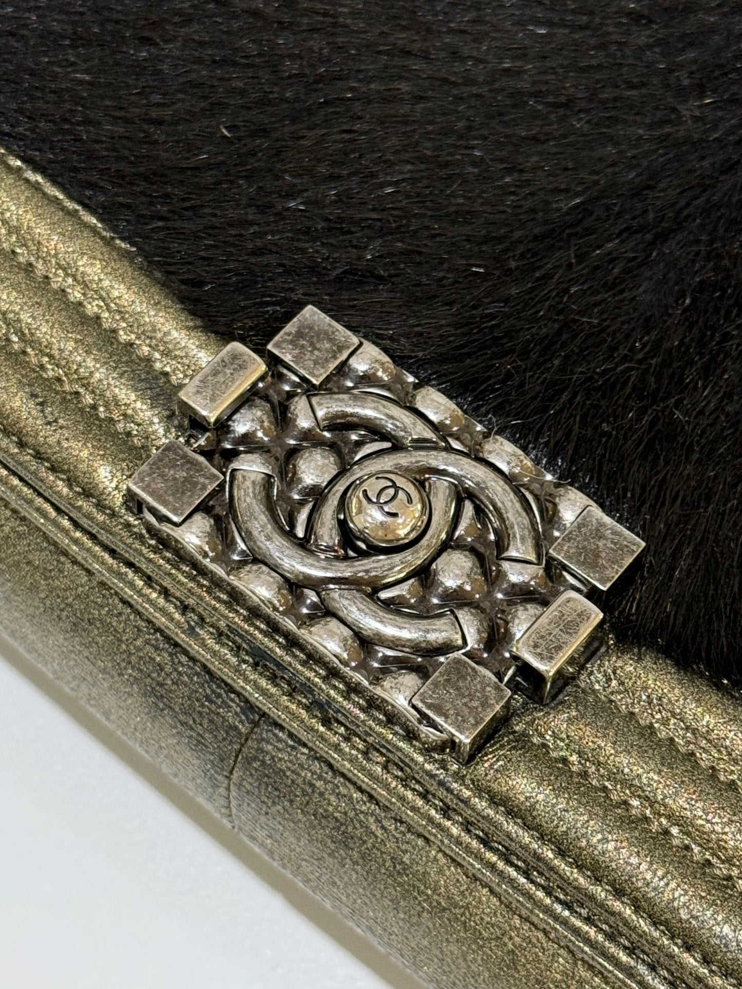 CHANEL LEBOY SEASONAL WITH SILVER CHAIN