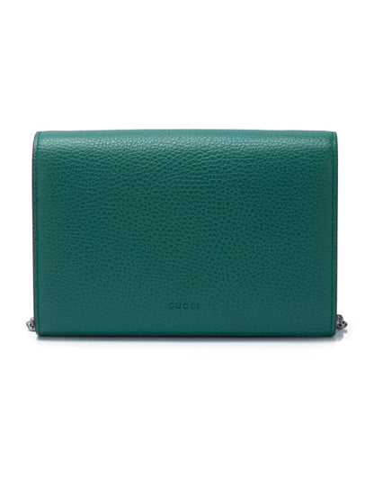 Gucci Dionysus Collection Leather Mini Chain Bag