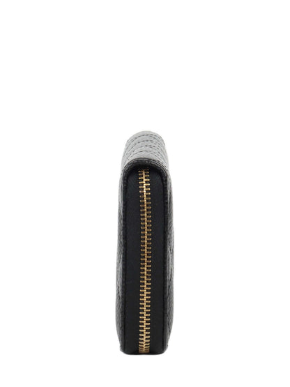 Chanel Zip Around Black Caviar Wallet.