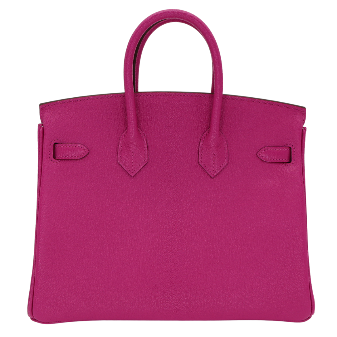 Hermès 25cm Birkin HSS Rose Magnolia/Gris Perle Chèvre Leather Rose Gold Hardware