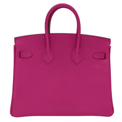 Hermès 25cm Birkin HSS Rose Magnolia/Gris Perle Chèvre Leather Rose Gold Hardware
