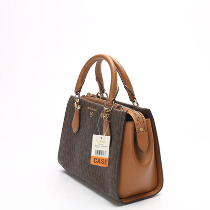 Michael Kors Marilyn Brown Logo Satchel