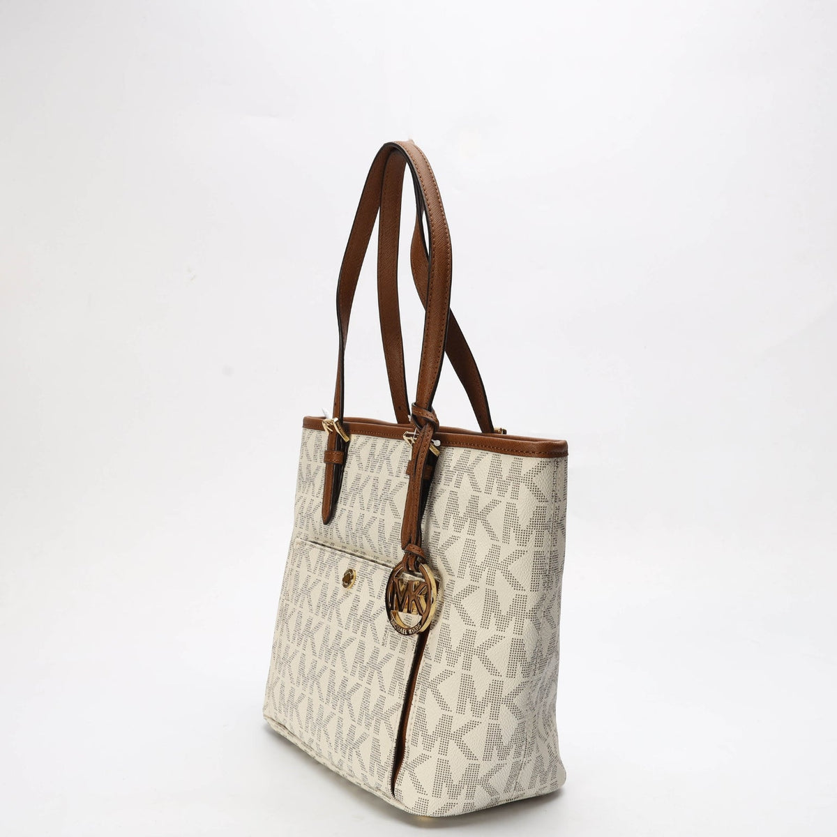 Michael Kors Jet Set White Logo Tote