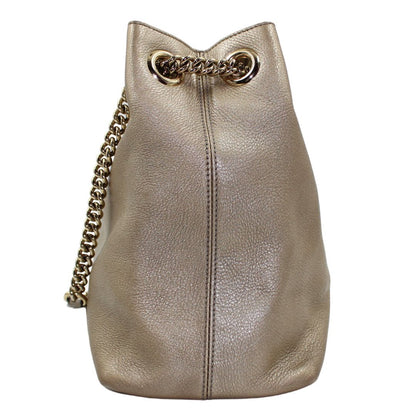 Gucci Pebbled Calfskin Medium Soho Chain Shoulder Bag