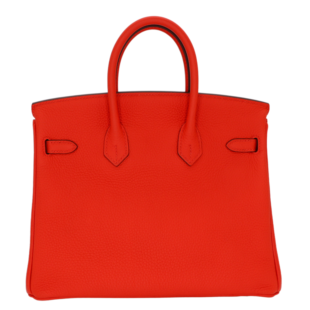 Hermès 25cm Birkin Feu Togo Leather Gold Hardware