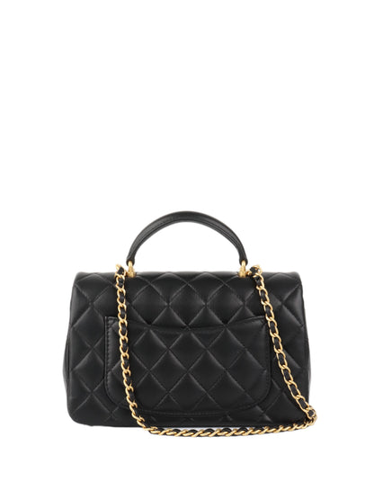 Chanel Black Rectangular Mini Classic Flap with Handle.
