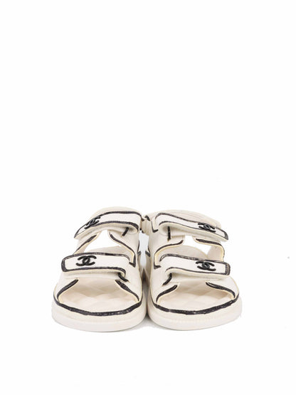 Chanel 22C Dad Sandals Size 37C.