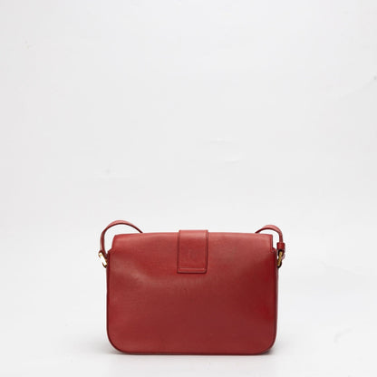Yves Saint Laurent Red Chyc Flap Crossbody Bag