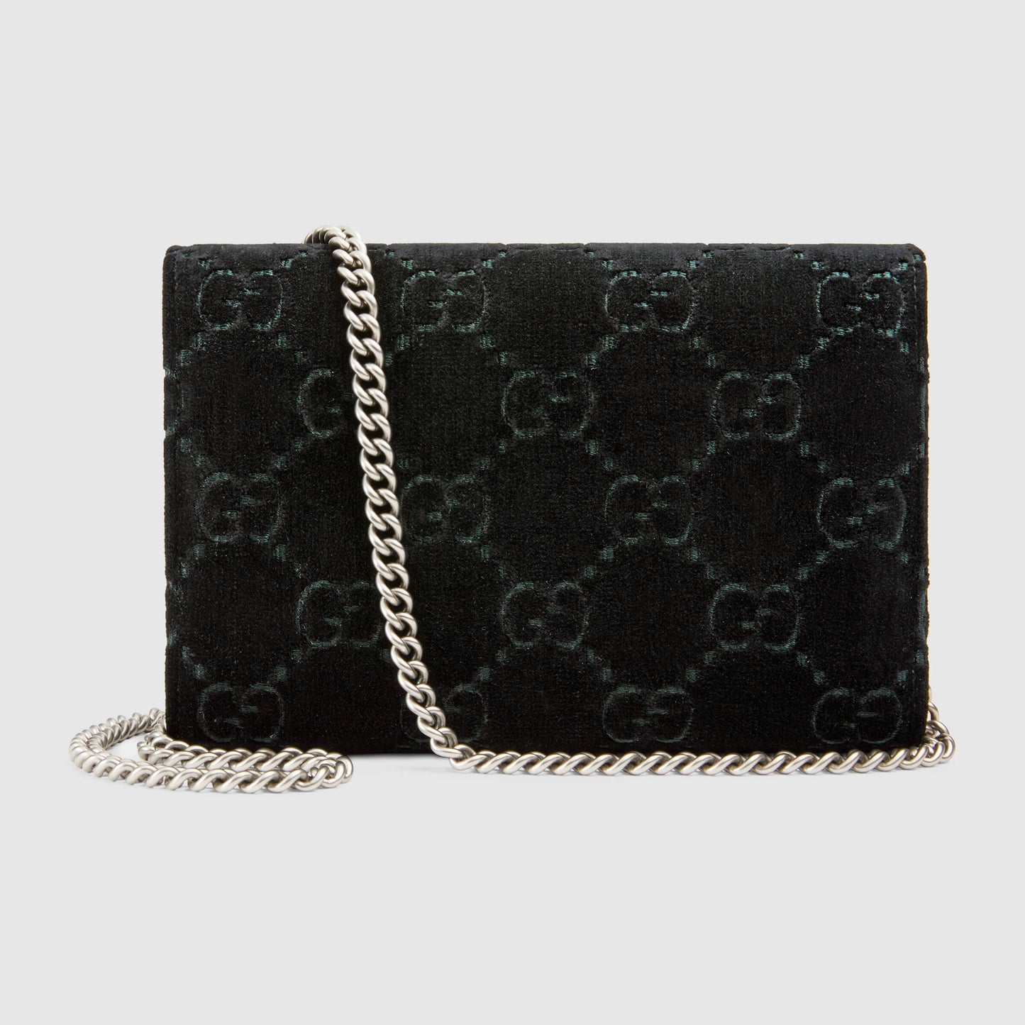 Gucci Dionysus GG VeLouis Vuittonet Mini Chain Wallet Black VeLouis Vuittonet