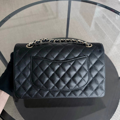 Chanel Classic Flap Medium - Caviar 25CM Quilted Black Gold Hardware Series 27