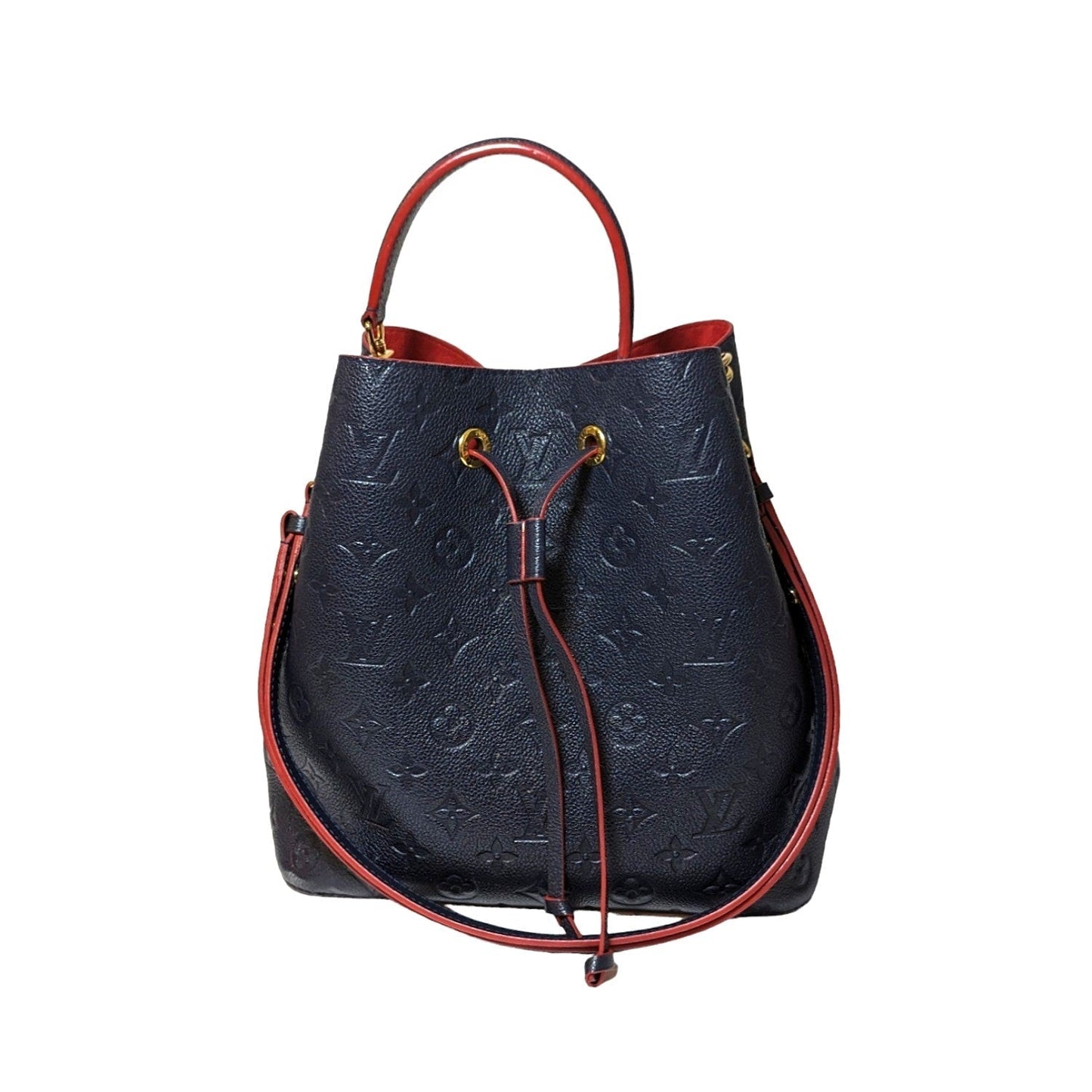 Louis Vuitton Navy Monogram Empreinte NéoNoé MM Bucket Bag