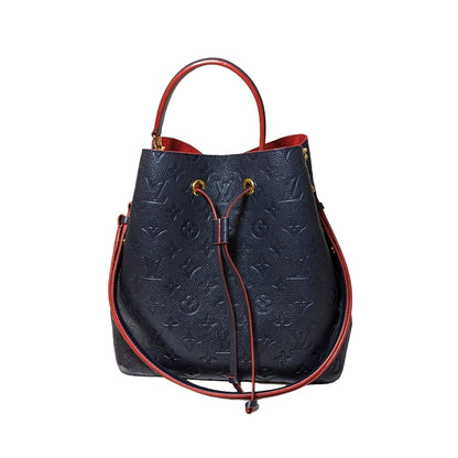 Louis Vuitton Navy Monogram Empreinte NéoNoé MM Bucket Bag
