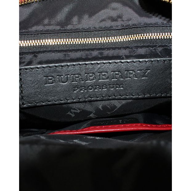 Burberry PRORSUM Prorsum Dark Red Shrimpton Tote