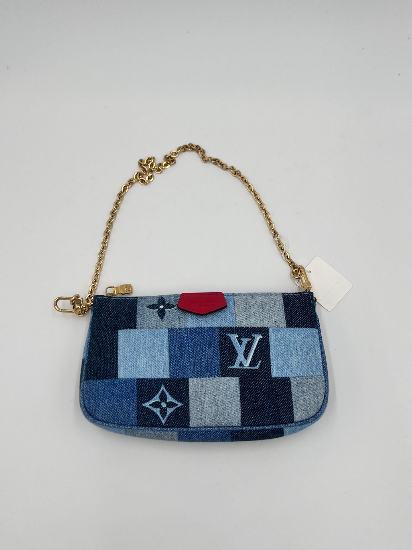Louis Vuitton Monogram Denim Patchwork Multi-Pochette Accessoires - Clutches, Handbags AG322O