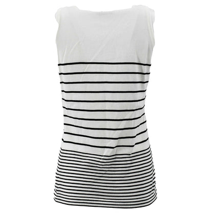 Chanel CC striped cotton top #42