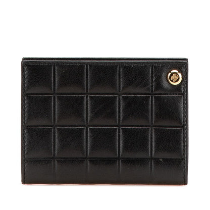 Chanel Coco Mark Choco Bar Lambskin Card Case