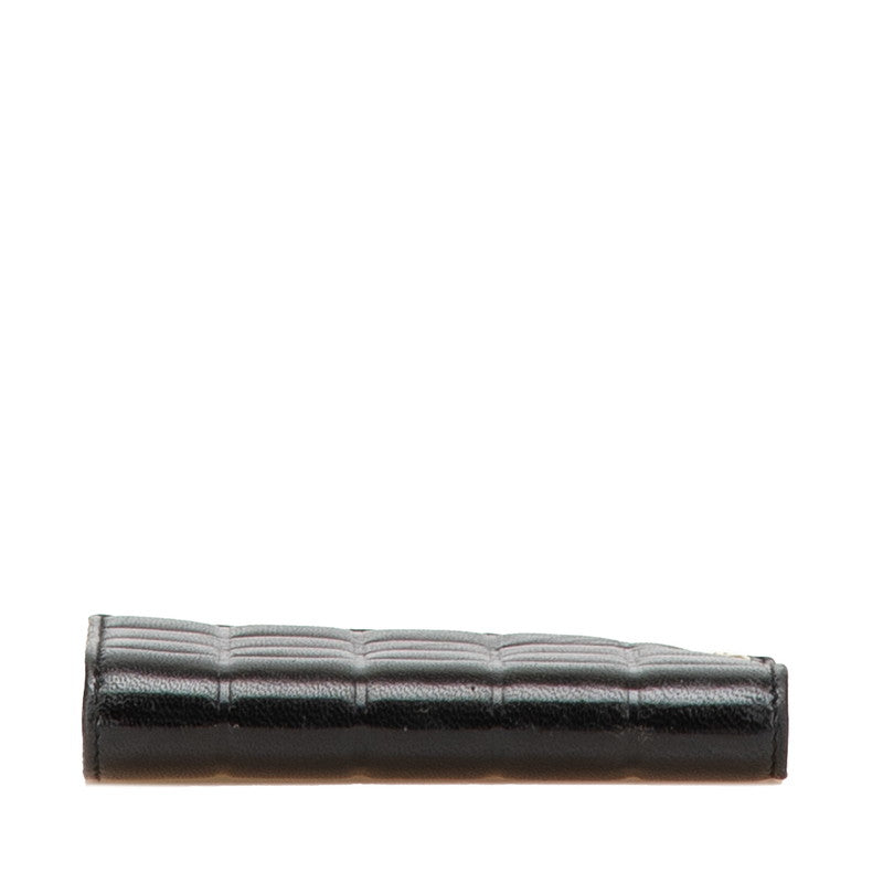 Chanel Coco Mark Choco Bar Lambskin Card Case