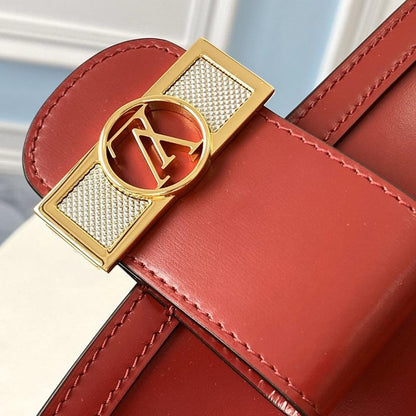 LV DAUPHINE MM Cherry Red