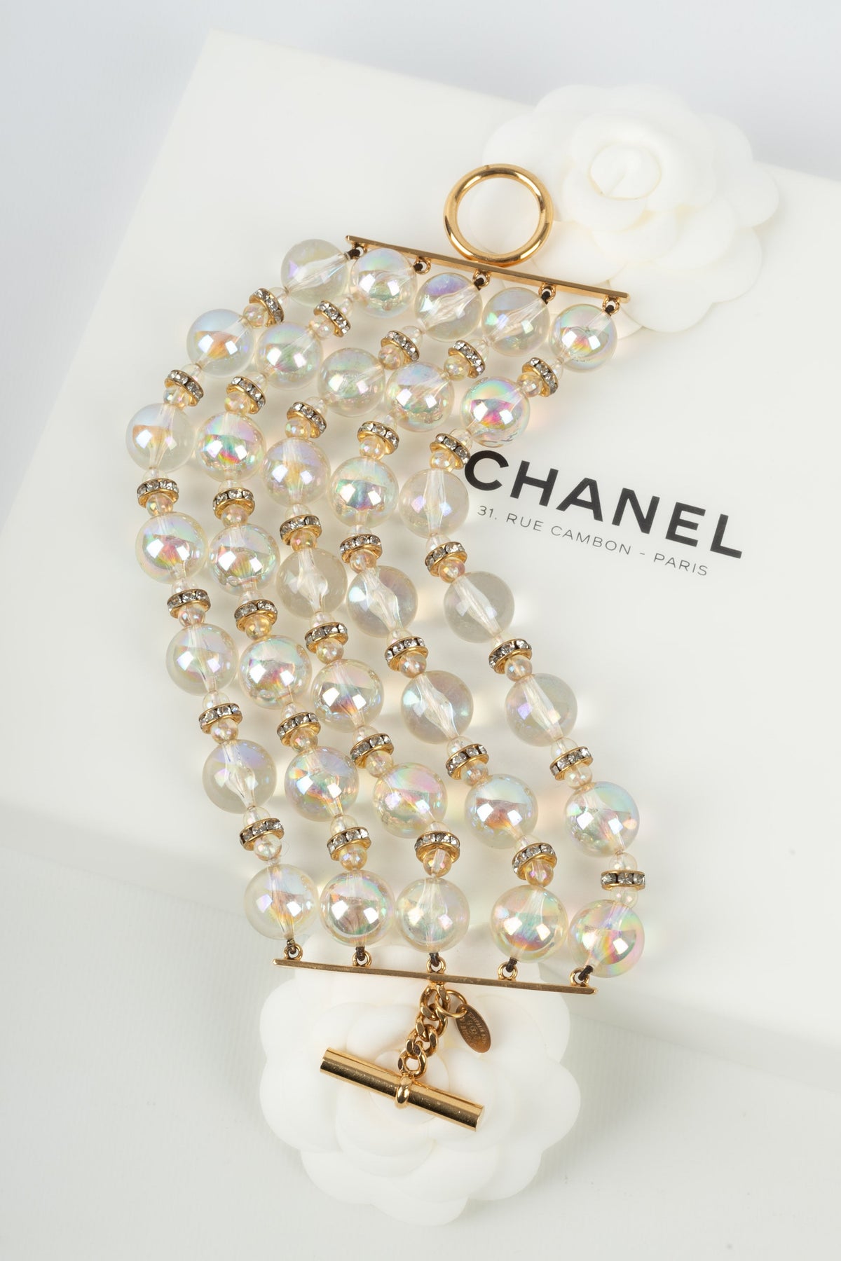 Bracelet de perles Chanel 1990s