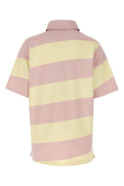 Burberry Women Logo Striped Polo Shirt