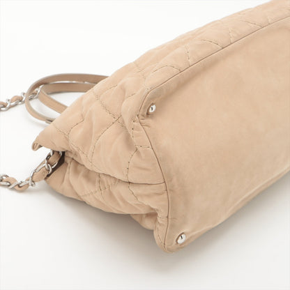 Chanel Wild Stick Leather Chain Shoulder Bag Coco Beige Silver Gold