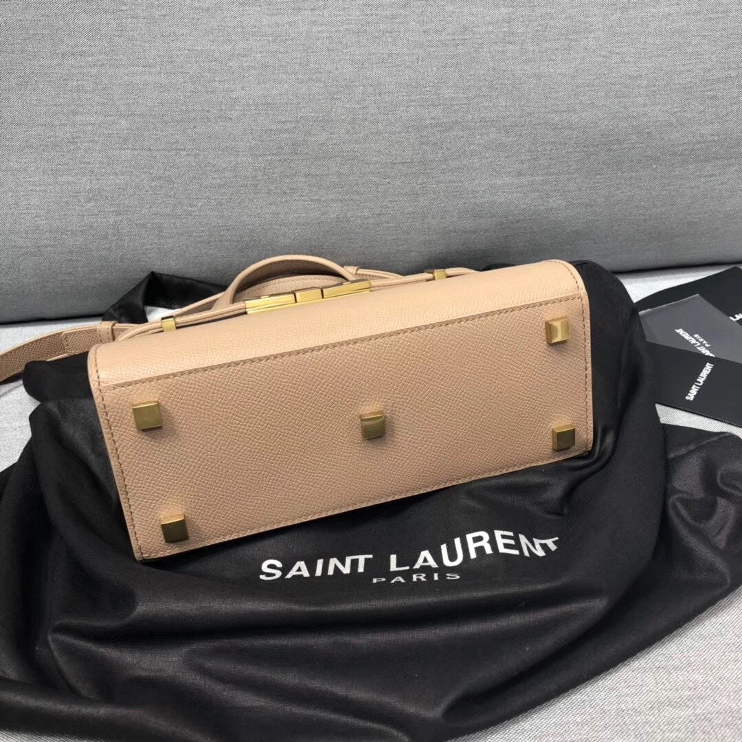 Yves Saint Laurent Manhattan Nano Shopping Bag In Box Beige