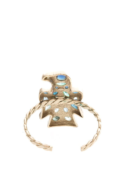 Chanel Fall 2007 Blue Stone Thunderbird Champagne Cuff