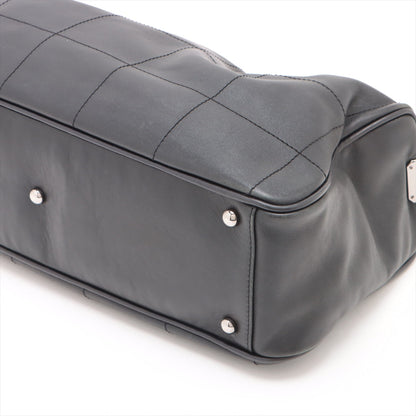 Chanel Chocolate Bar  HandBag Black Silver G  7th