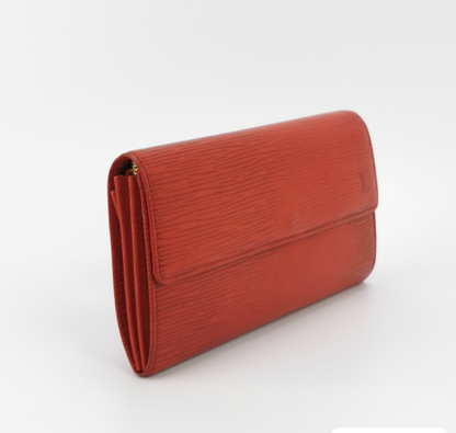 Louis Vuitton (LV)  Wallet 1995year red 24062178756620