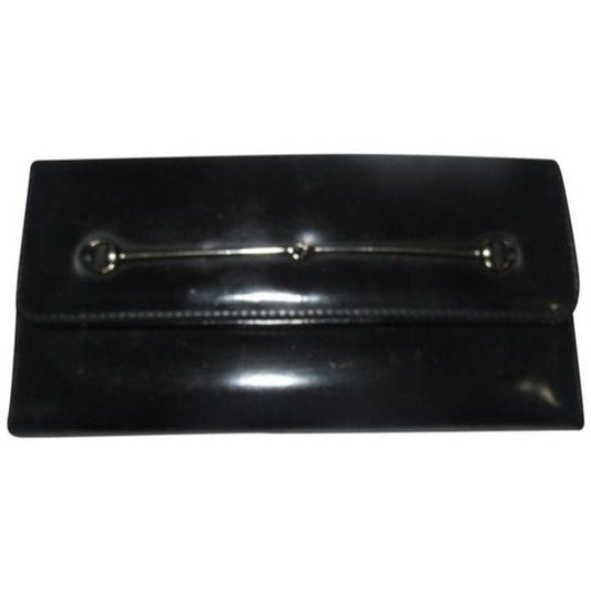 Tom Ford era Gucci Black Patent Horsebit Bi-fold