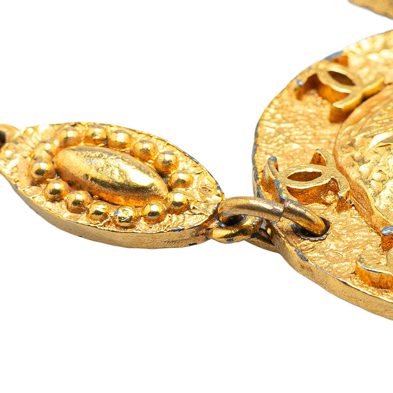 Chanel Lion Motif Coco Mark Round Necklace