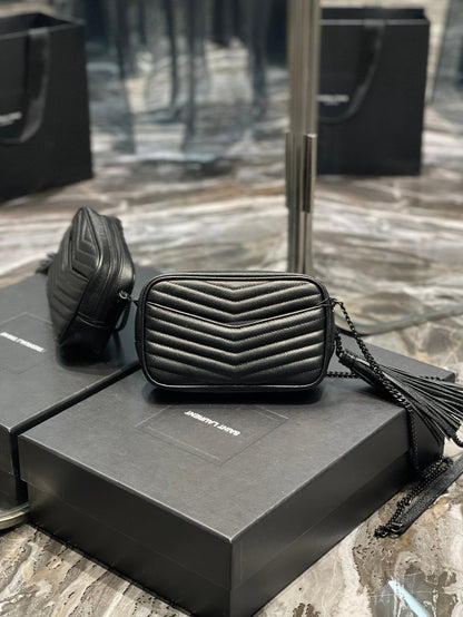 Yves Saint Laurent Lou Mini Bag Black