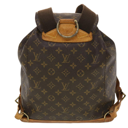LOUIS VUITTON Monogram Montsouris GM Backpack M51135 LV 40009