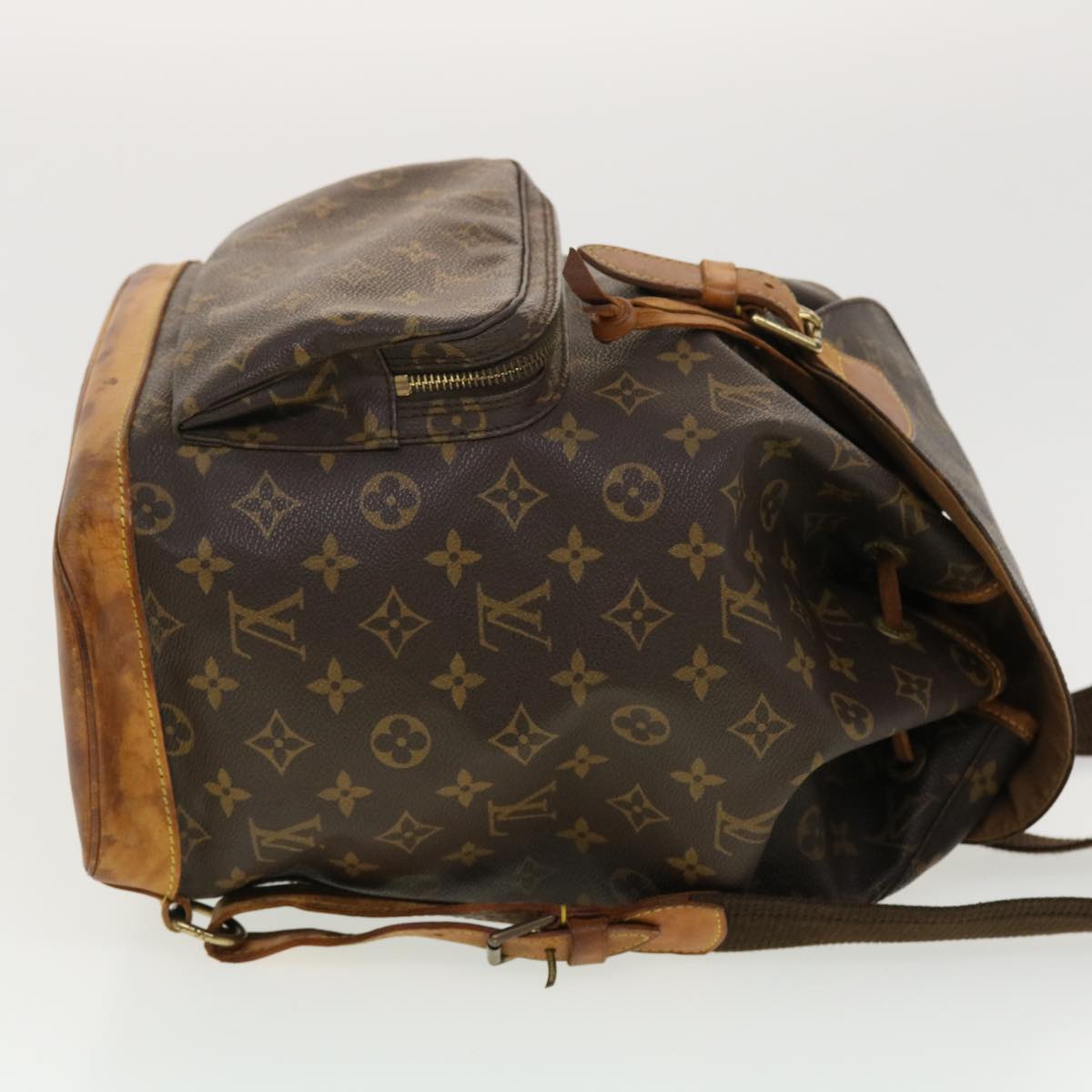 LOUIS VUITTON Monogram Montsouris GM Backpack M51135 LV 40009