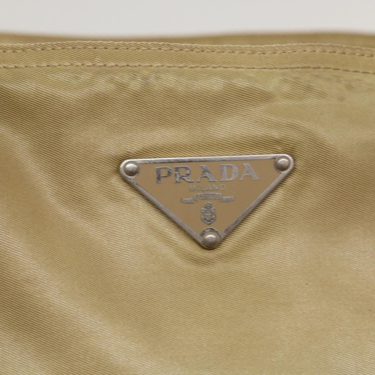 Prada Shoulder Bag Nylon Khaki  40046