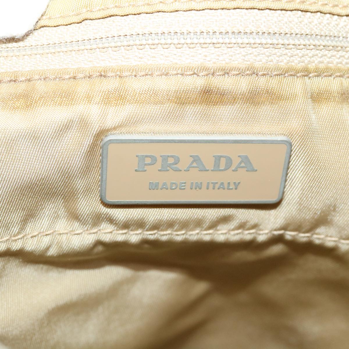 Prada Shoulder Bag Nylon Khaki  40046