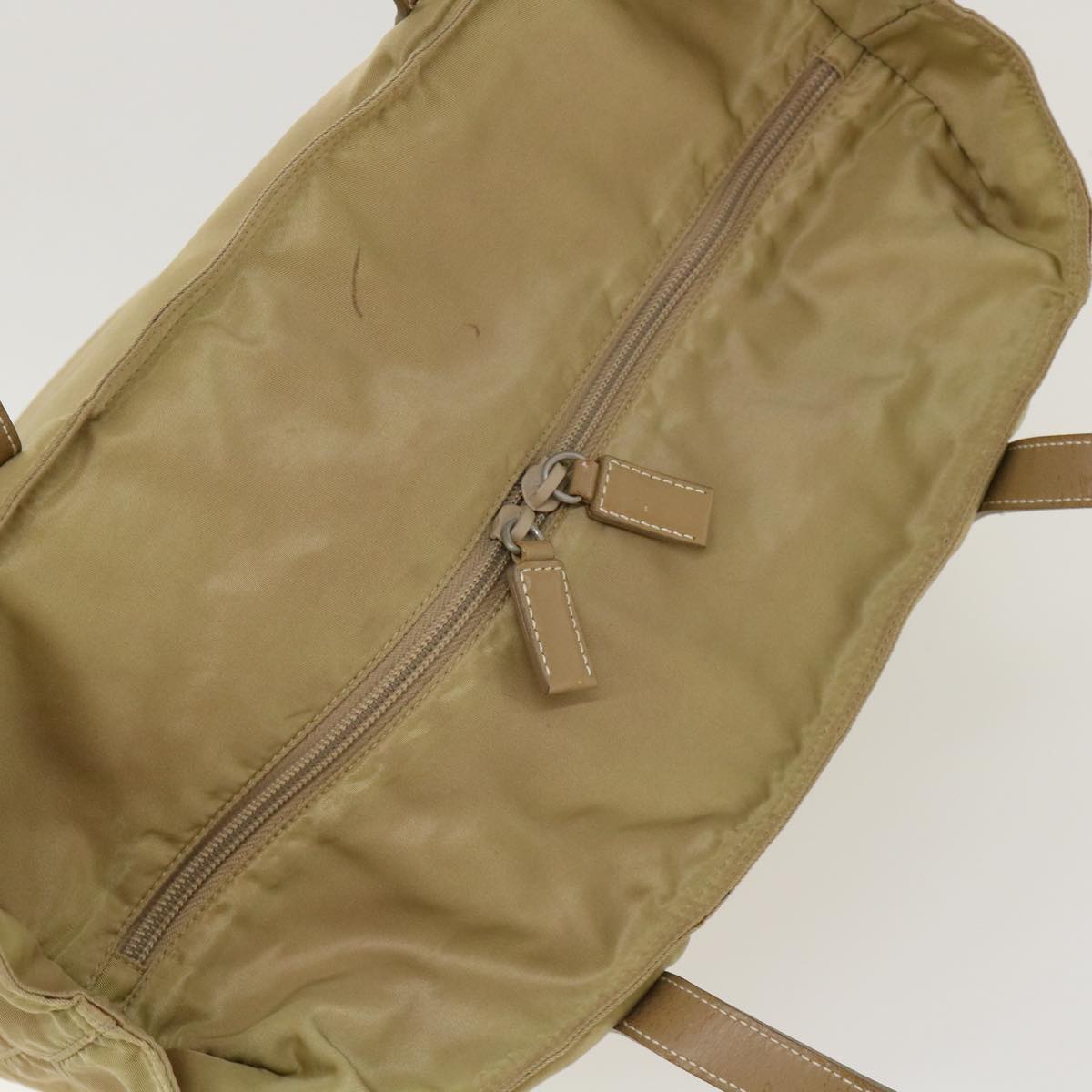 Prada Shoulder Bag Nylon Khaki  40046