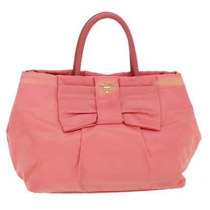 Prada Hand Bag Nylon Pink  40050