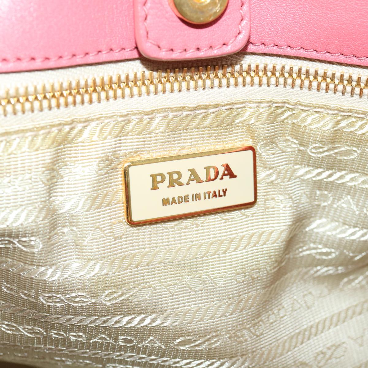 Prada Hand Bag Nylon Pink  40050