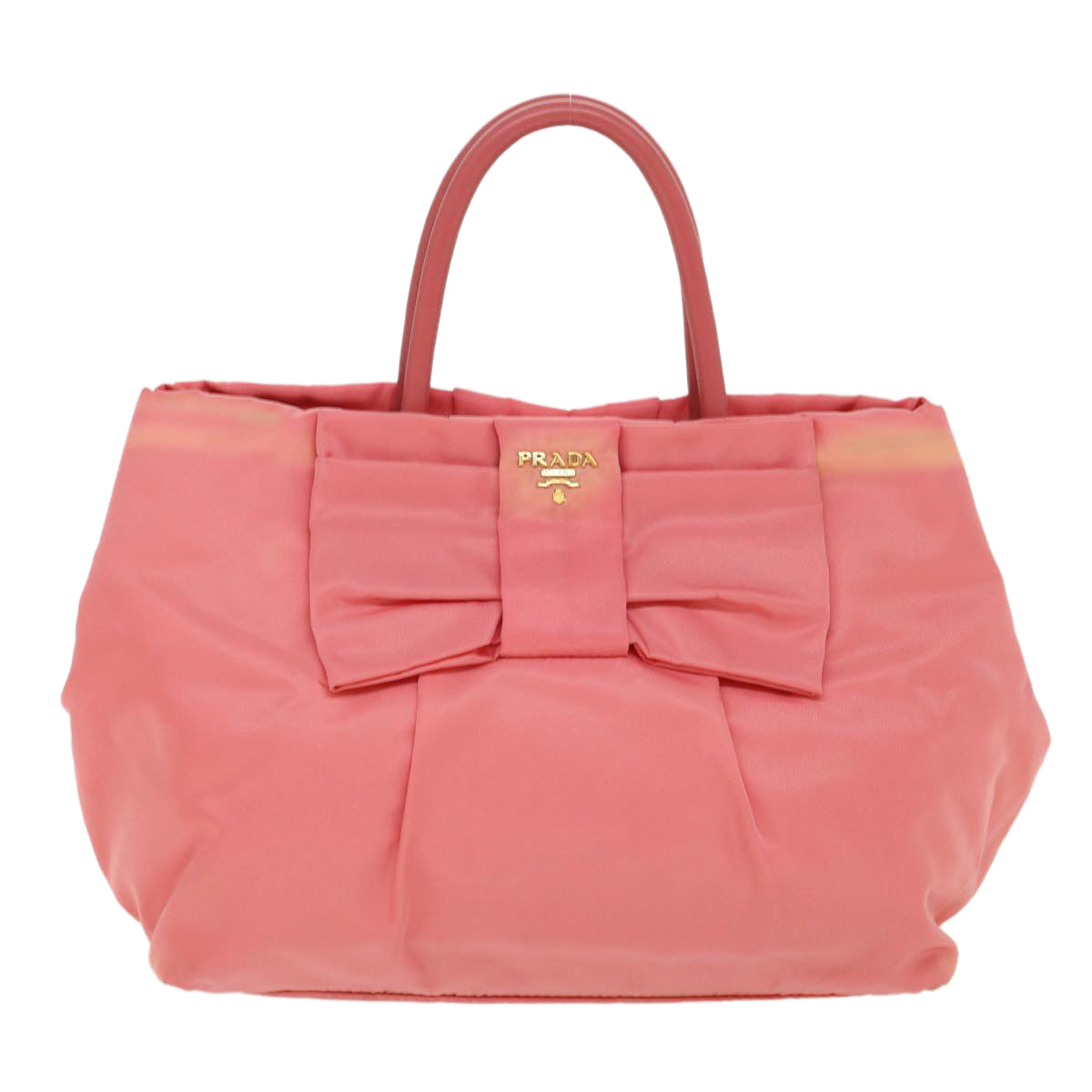 Prada Hand Bag Nylon Pink  40050